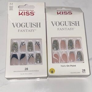 Kiss Vogueish Fantasy Nail Set - Glitter and Abstract Designs